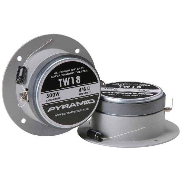 Main product image for Pyramid TW18 Bullet Horn Super Tweeter Pair Aluminum 270-100